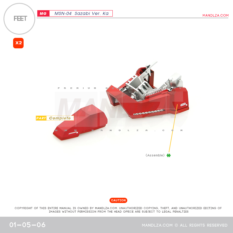 MG] MSN-04 SAZABI Ver.Ka FEET 01-05