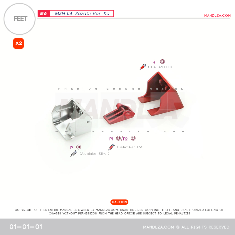 MG] MSN-04 SAZABI Ver.Ka FEET 01-01