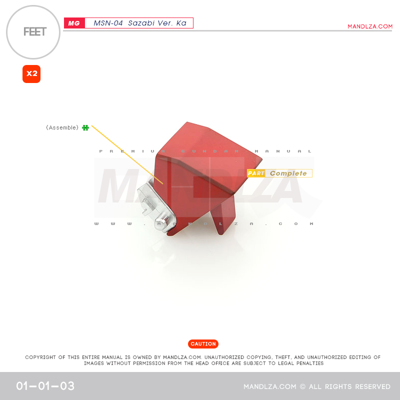MG] MSN-04 SAZABI Ver.Ka FEET 01-01