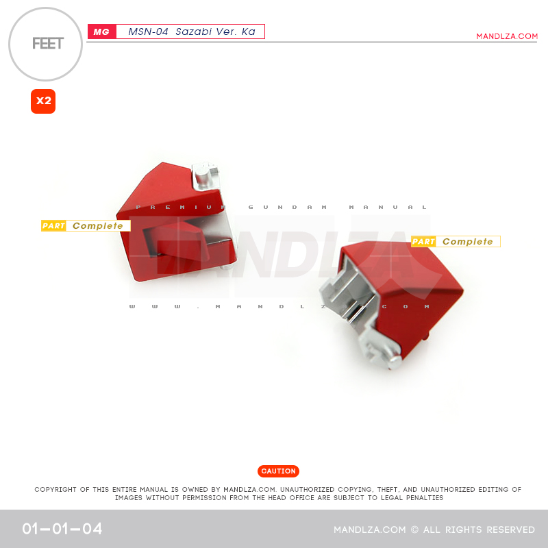 MG] MSN-04 SAZABI Ver.Ka FEET 01-01