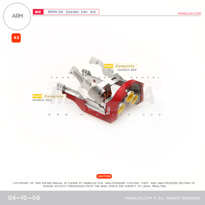 MG] MSN-04 SAZABI Ver.Ka BUST ARM 04-10