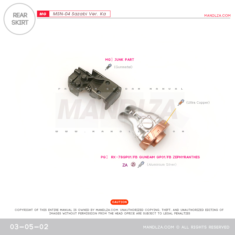 MG] MSN-04 SAZABI Ver.Ka REAR SKIRT 03-05