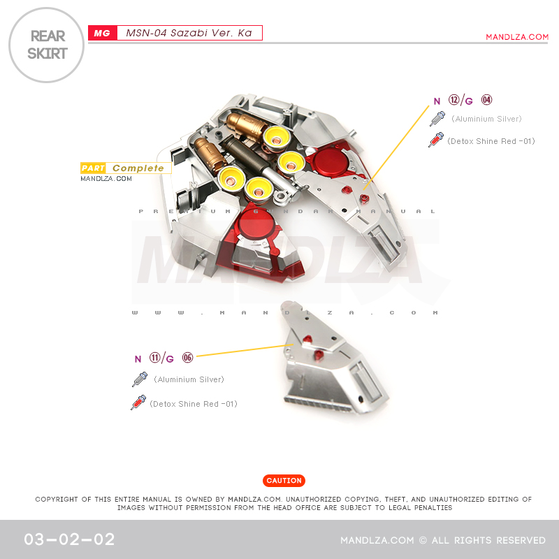 MG] MSN-04 SAZABI Ver.Ka REAR SKIRT 03-02