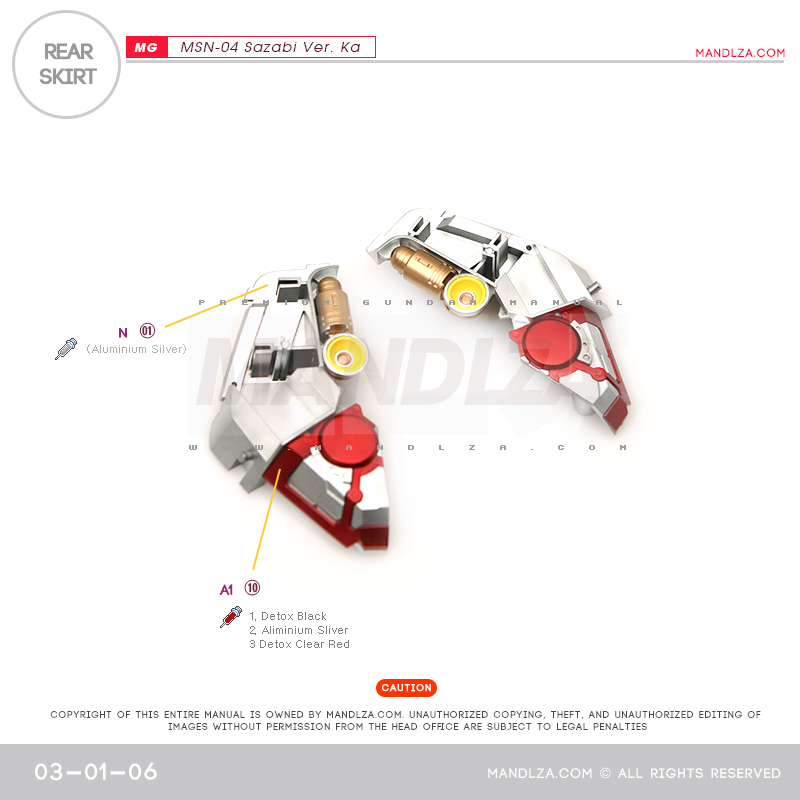 MG] MSN-04 SAZABI Ver.Ka REAR SKIRT 03-01