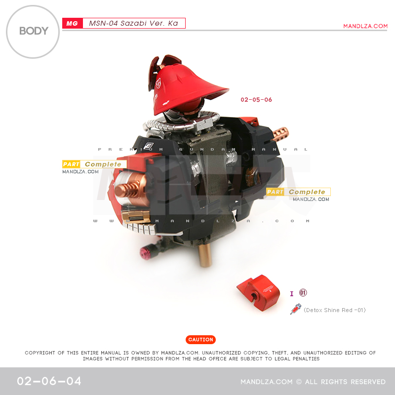 MG] MSN-04 SAZABI Ver.Ka BODY 02-06
