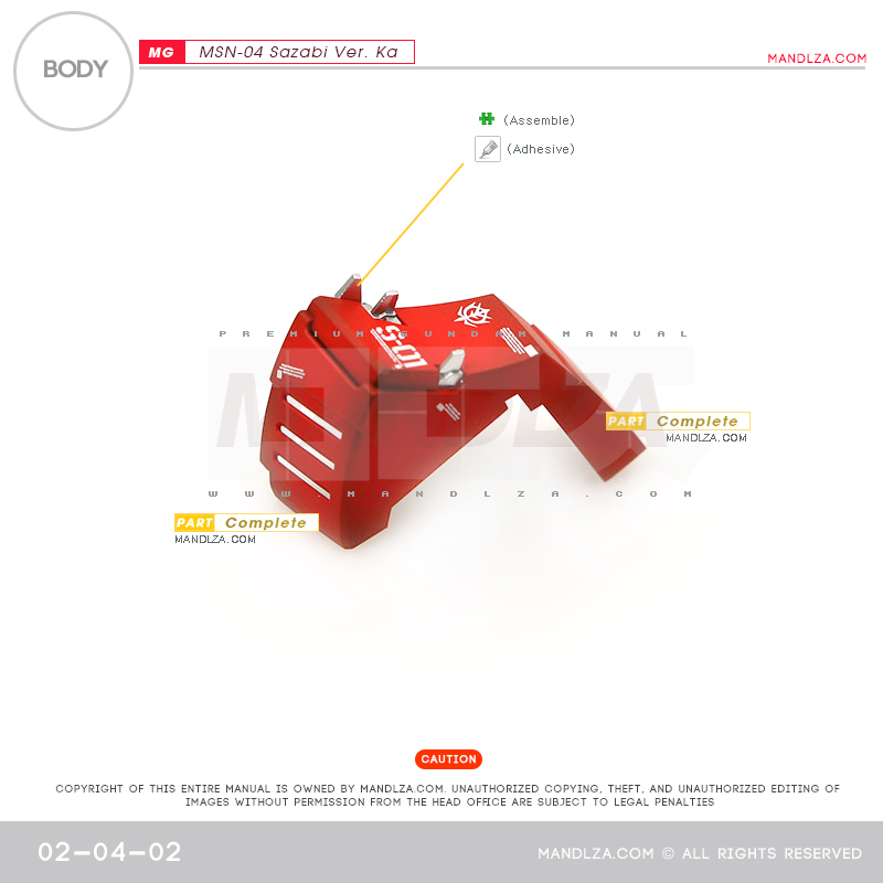 MG] MSN-04 SAZABI Ver.Ka BODY 02-04