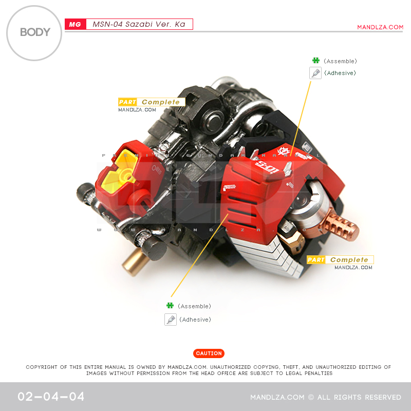 MG] MSN-04 SAZABI Ver.Ka BODY 02-04