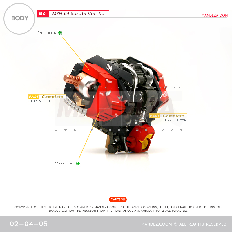 MG] MSN-04 SAZABI Ver.Ka BODY 02-04