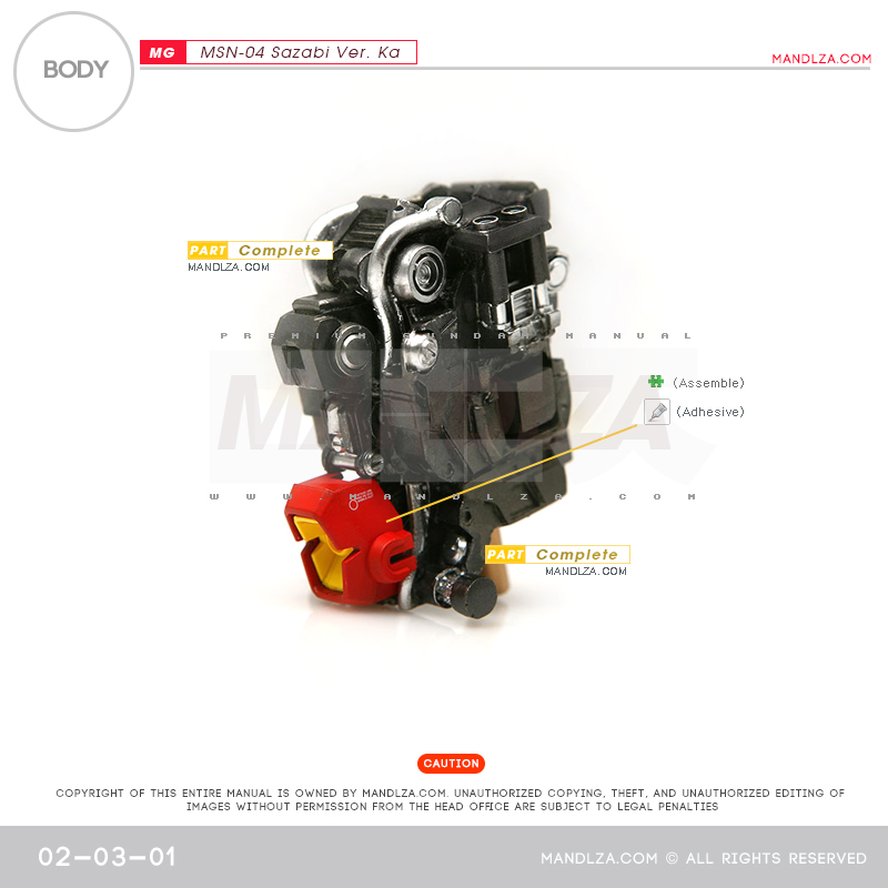MG] MSN-04 SAZABI Ver.Ka BODY 02-03