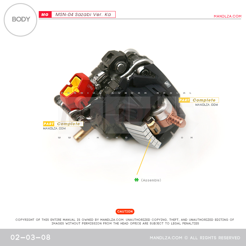 MG] MSN-04 SAZABI Ver.Ka BODY 02-03