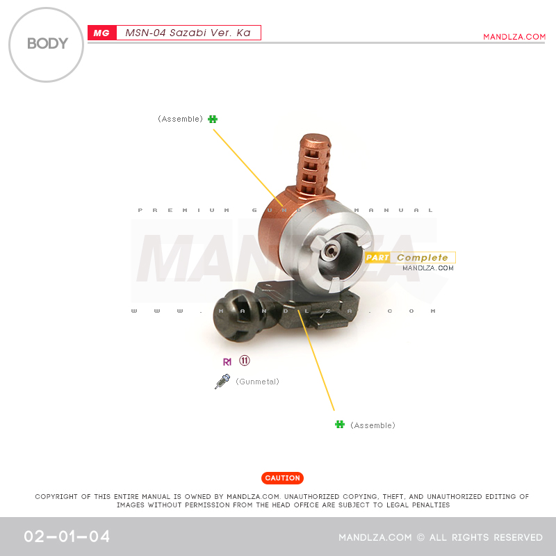 MG] MSN-04 SAZABI Ver.Ka BODY 02-01