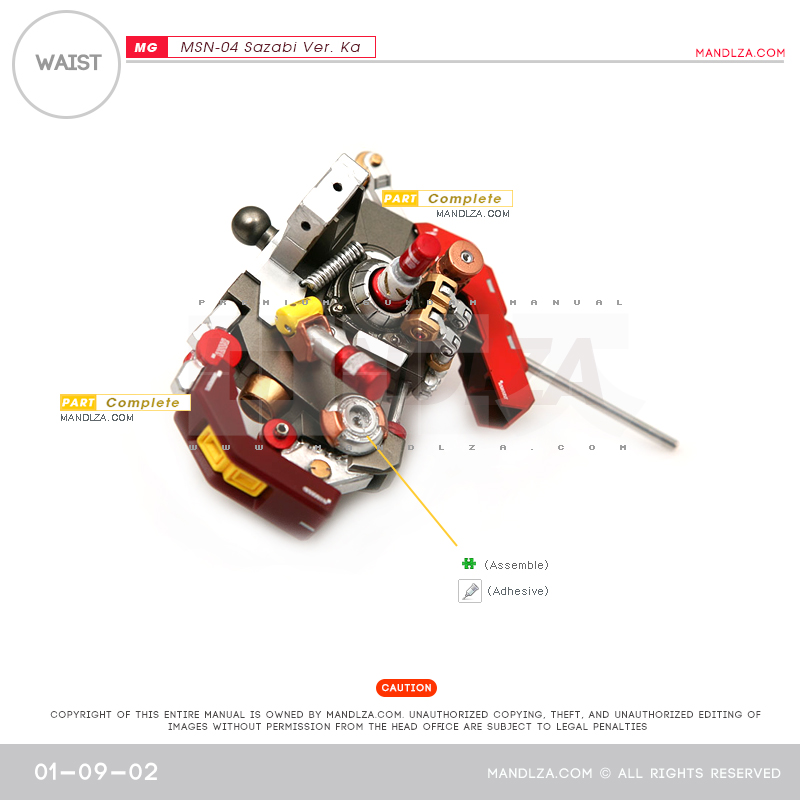MG] MSN-04 SAZABI Ver.Ka WAIST 01-09