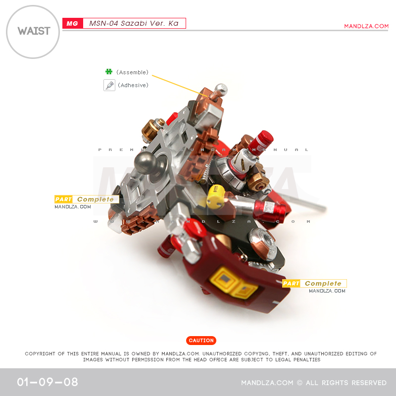 MG] MSN-04 SAZABI Ver.Ka WAIST 01-09