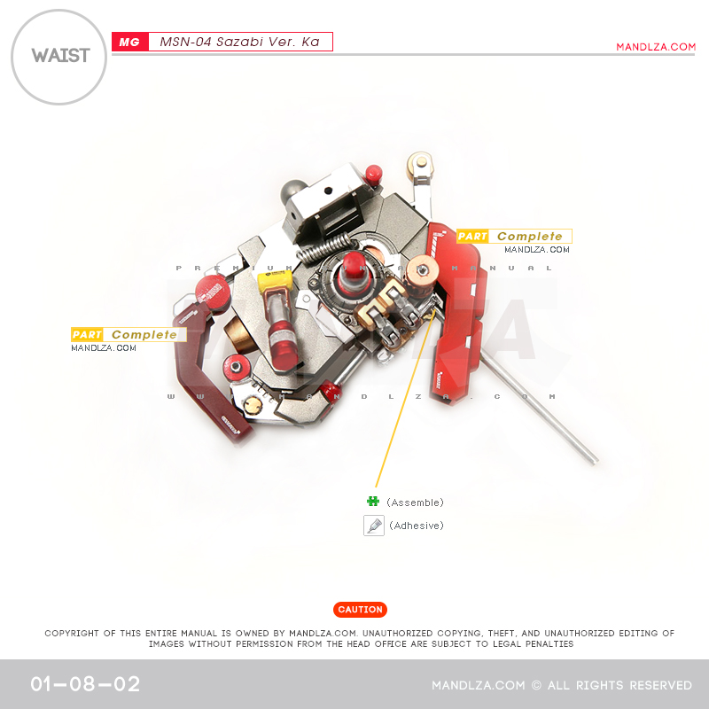 MG] MSN-04 SAZABI Ver.Ka WAIST 01-08