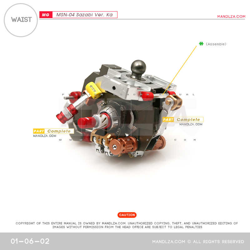 MG] MSN-04 SAZABI Ver.Ka WAIST 01-06