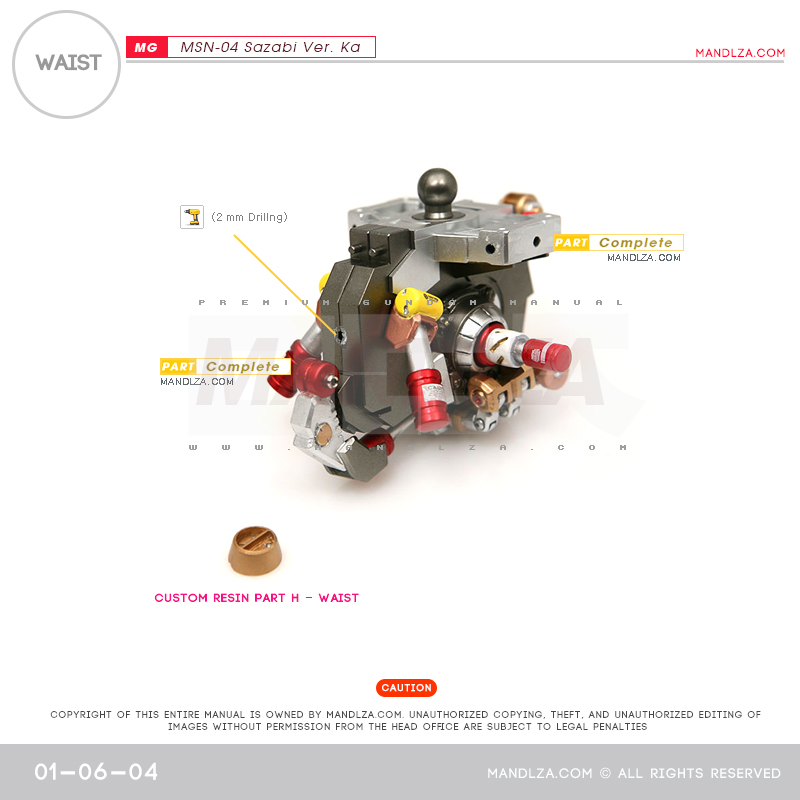 MG] MSN-04 SAZABI Ver.Ka WAIST 01-06