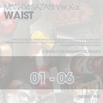 MG] MSN-04 SAZABI Ver.Ka WAIST 01-06