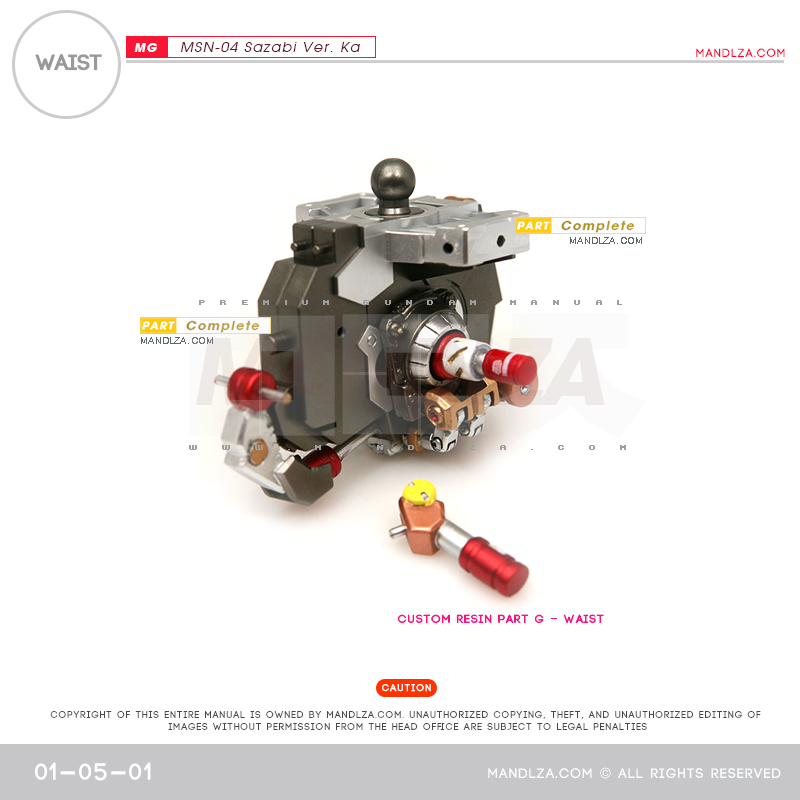 MG] MSN-04 SAZABI Ver.Ka WAIST 01-05