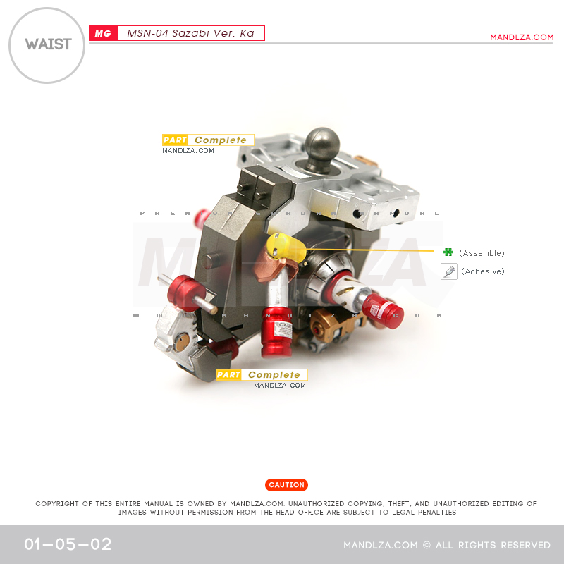 MG] MSN-04 SAZABI Ver.Ka WAIST 01-05