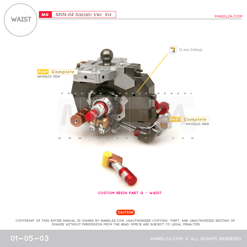 MG] MSN-04 SAZABI Ver.Ka WAIST 01-05
