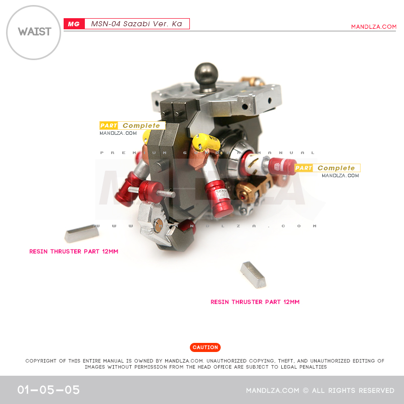 MG] MSN-04 SAZABI Ver.Ka WAIST 01-05