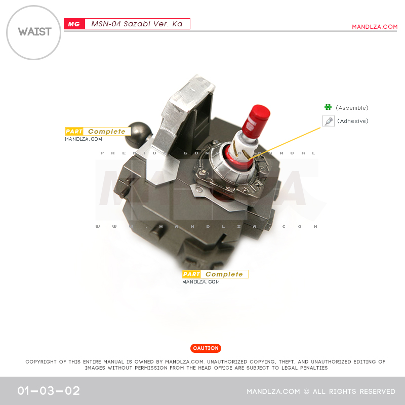 MG] MSN-04 SAZABI Ver.Ka WAIST 01-03