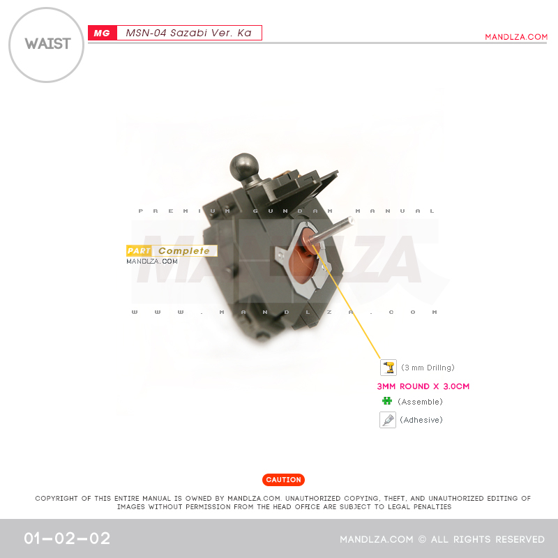 MG] MSN-04 SAZABI Ver.Ka WAIST 01-02