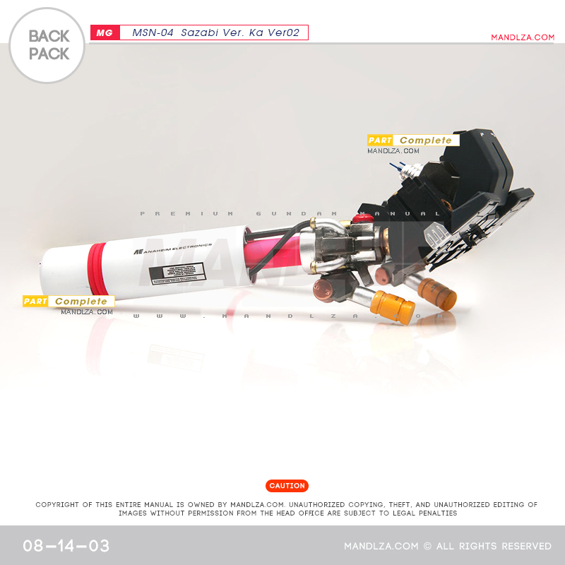 MG] SAZABI Ver.Ka Ver02 Back-Pack 08-14