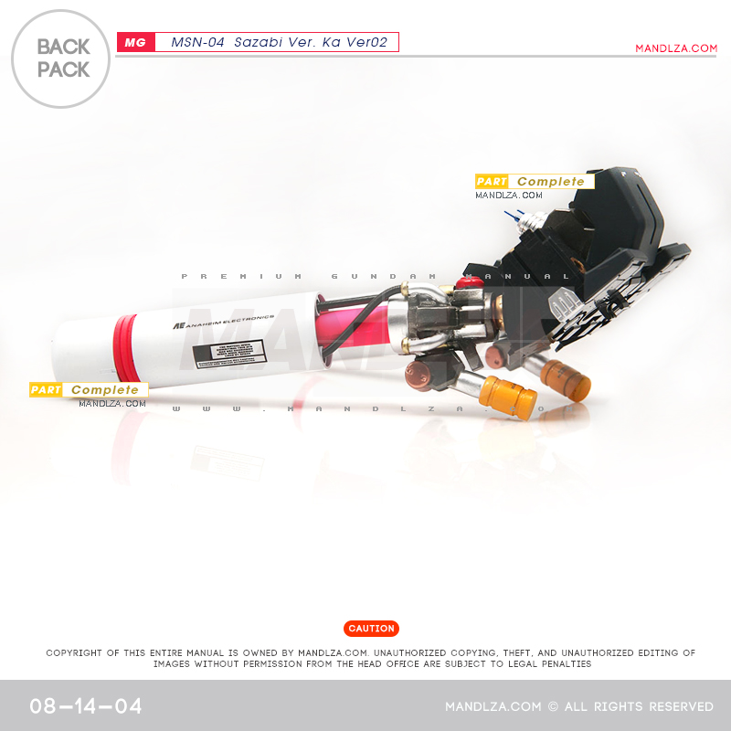 MG] SAZABI Ver.Ka Ver02 Back-Pack 08-14