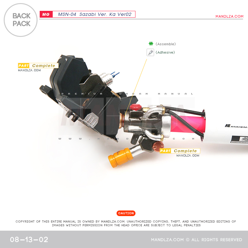 MG] SAZABI Ver.Ka Ver02 Back-Pack 08-13