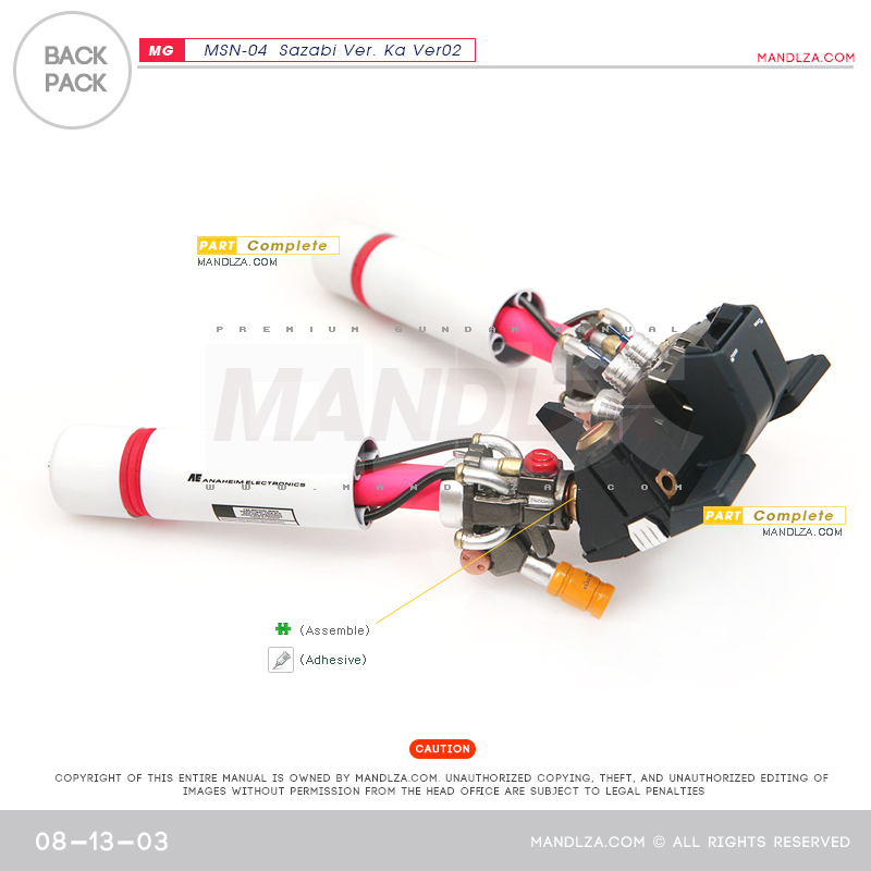 MG] SAZABI Ver.Ka Ver02 Back-Pack 08-13