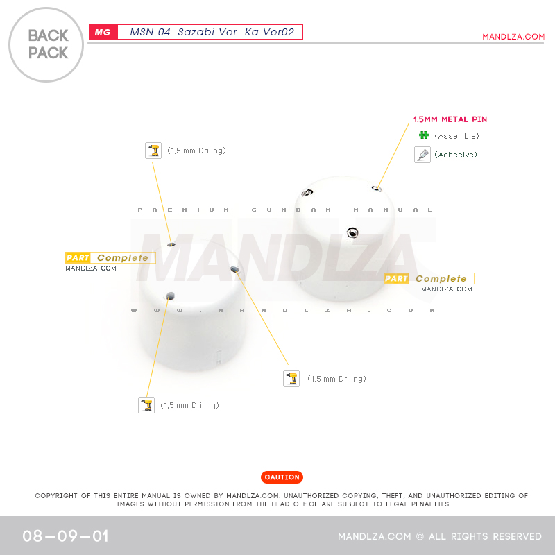 MG] SAZABI Ver.Ka Ver02 Back-Pack 08-09