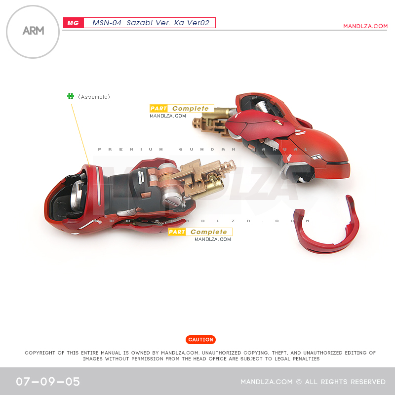 MG] SAZABI Ver.Ka Ver02 ARM 07-09