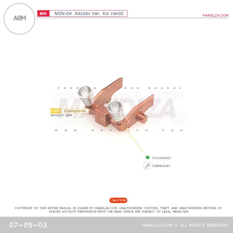 MG] SAZABI Ver.Ka Ver02 ARM 07-05