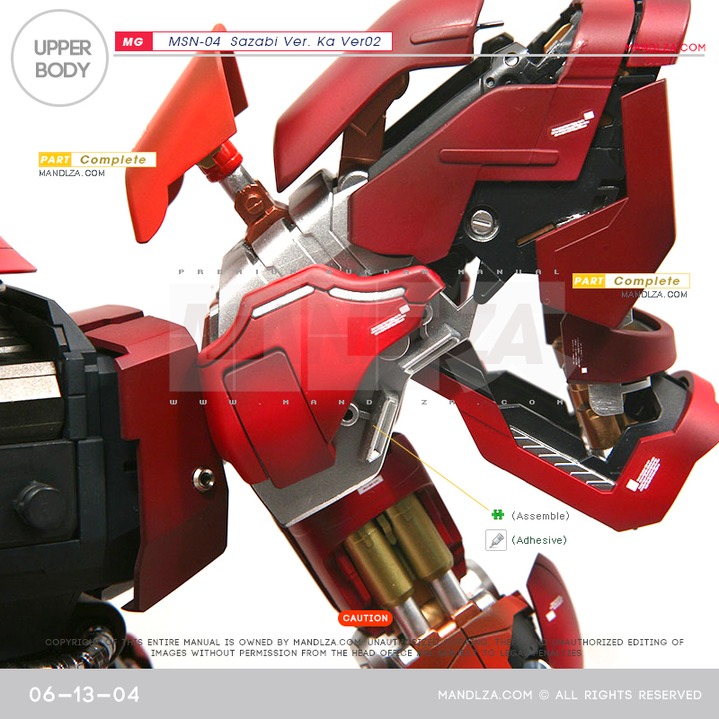 MG] SAZABI Ver.Ka Ver02 Upper Body  06-13