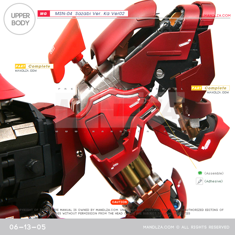 MG] SAZABI Ver.Ka Ver02 Upper Body  06-13