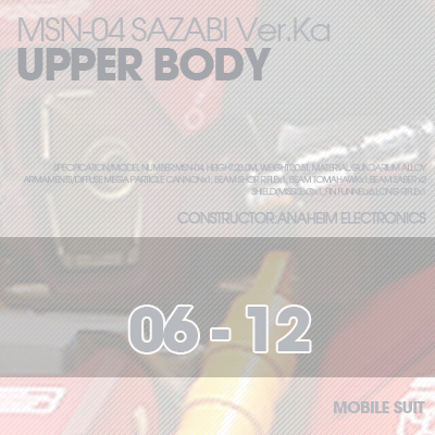 MG] SAZABI Ver.Ka Ver02 Upper Body 06-12