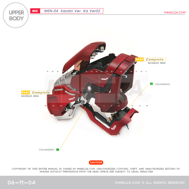 MG] SAZABI Ver.Ka Ver02 Upper Body 06-11