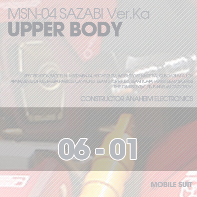 MG] SAZABI Ver.Ka Ver02 Upper Body 06-01