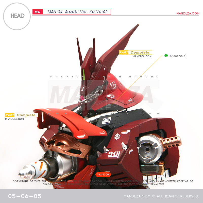 MG] SAZABI Ver.Ka Ver02 HEAD 05-06