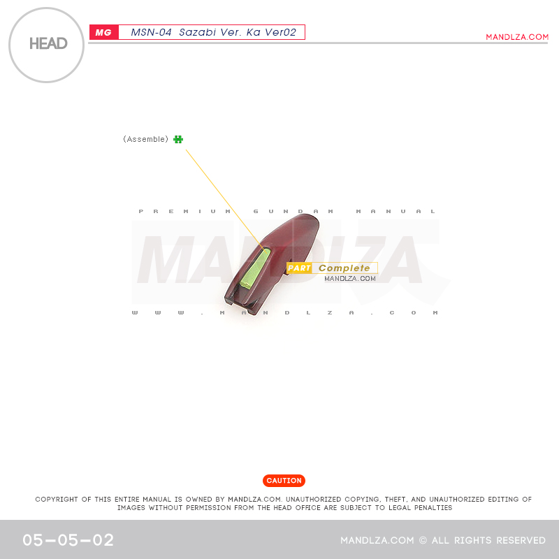 MG] SAZABI Ver.Ka Ver02 HEAD 05-05