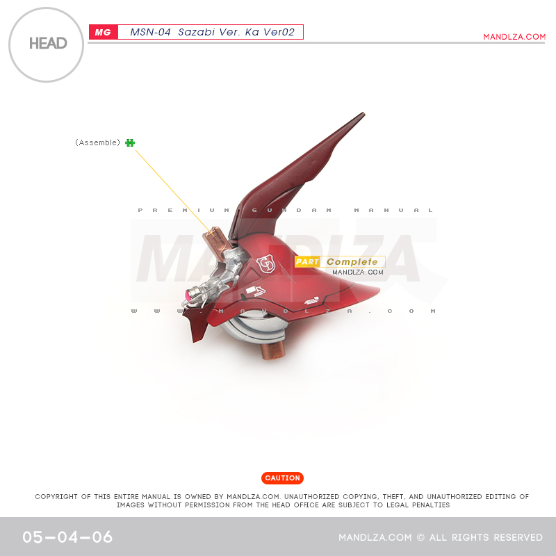 MG] SAZABI Ver.Ka Ver02 HEAD 05-04