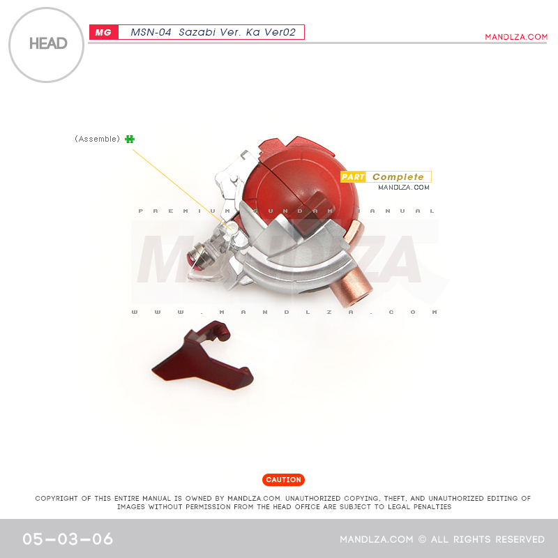 MG] SAZABI Ver.Ka Ver02 HEAD 05-03