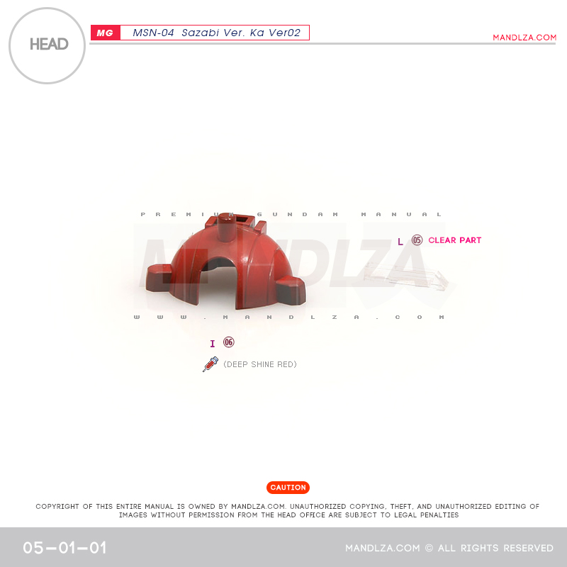 MG] SAZABI Ver.Ka Ver02 HEAD 05-01