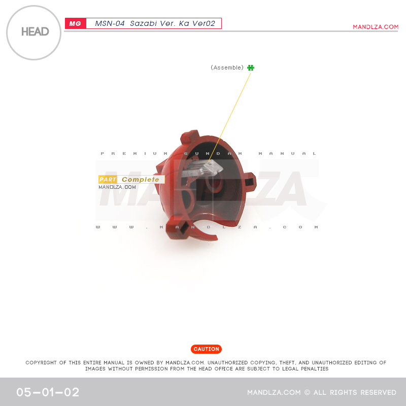 MG] SAZABI Ver.Ka Ver02 HEAD 05-01