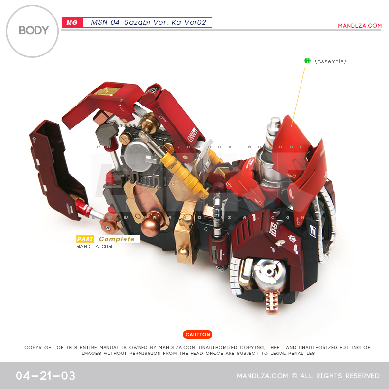 MG] SAZABI Ver.Ka Ver02 BODY 04-21