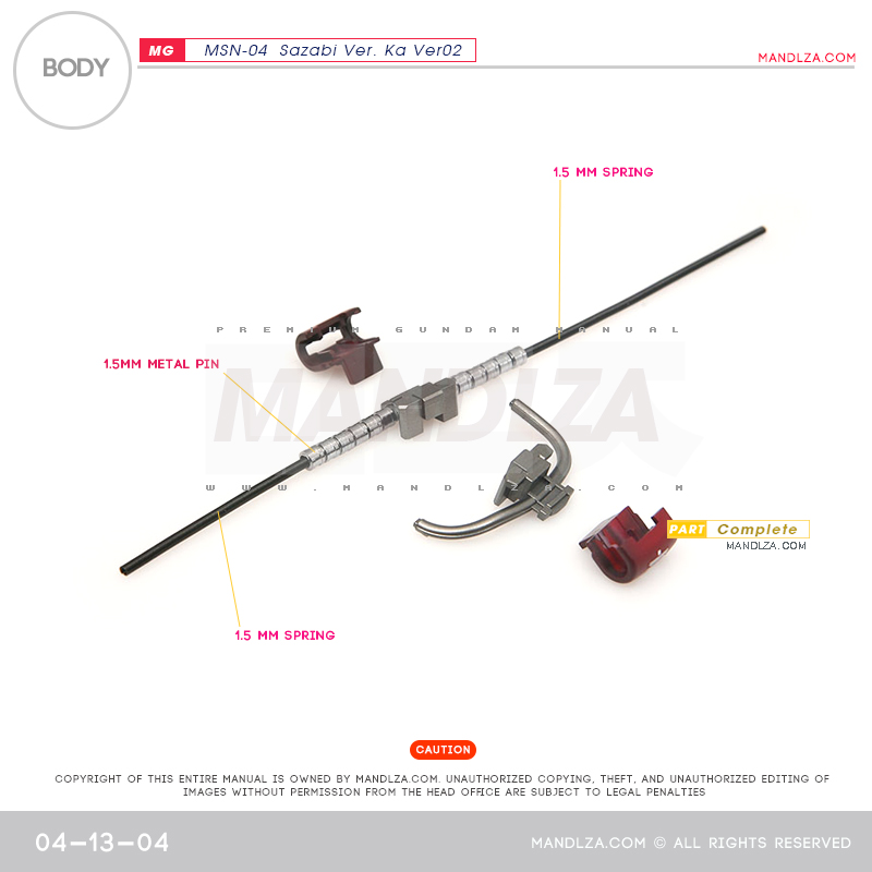 MG] MSN-04 SAZABI Ver.Ka Ver02 BODY 04-13