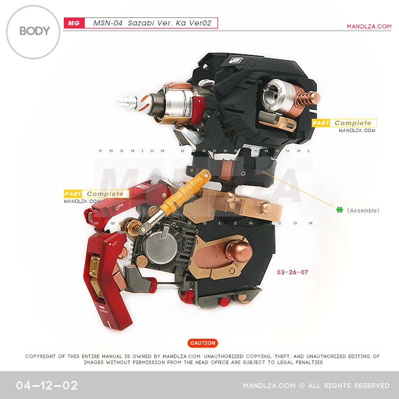 MG] SAZABI Ver.Ka Ver02 BODY 04-12