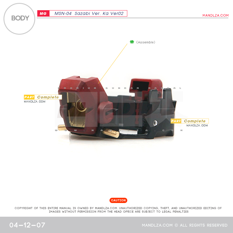 MG] SAZABI Ver.Ka Ver02 BODY 04-12