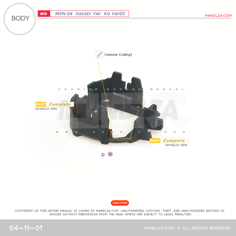 MG] SAZABI Ver.Ka Ver02 BODY 04-11